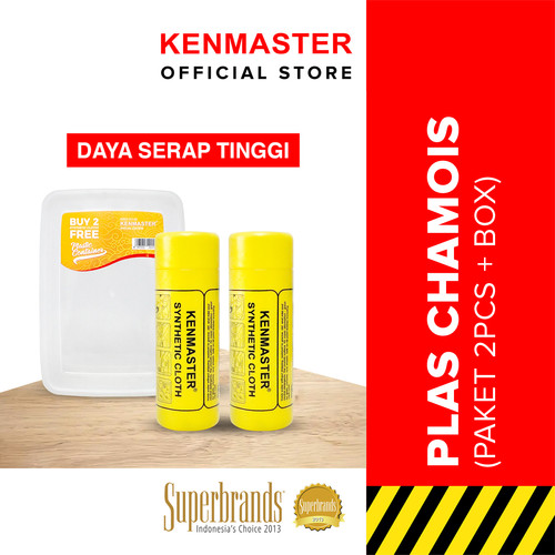 [EZM.2500967] Kenmaster Plas Chamois Yellow - Paket 2pcs Free Box Serbaguna