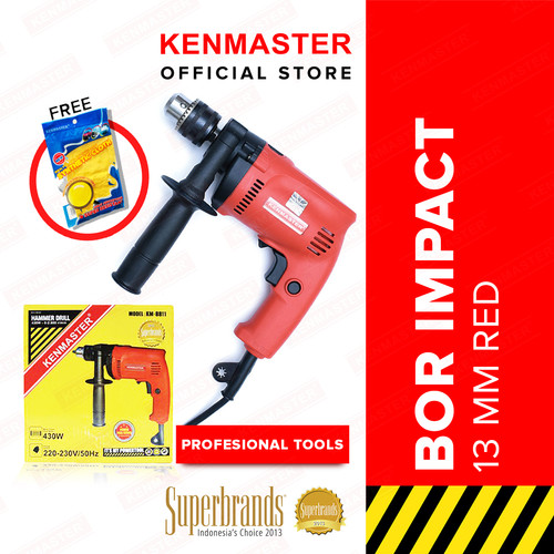 [EZM.2501035] Kenmaster Bor Impact 13MM KM-8811 - Merah