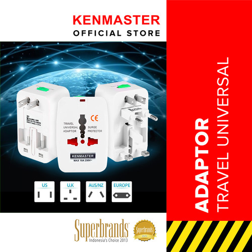 [EZM.2501087] Kenmaster Travel Universal Adaptor KM-201