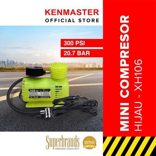 [EZM.2501110] Kenmaster Mini Air Compresor XH-106 Hijau