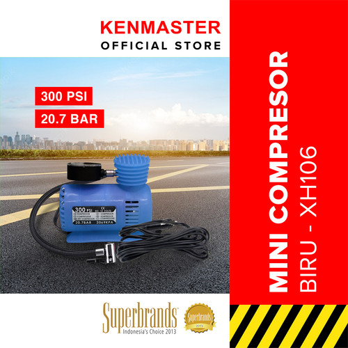 [EZM.2501111] Kenmaster Mini Air Compresor XH-106 - Biru