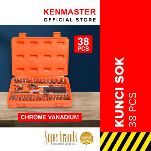 [EZM.2501114] Kenmaster Kunci Sok 38 Pcs