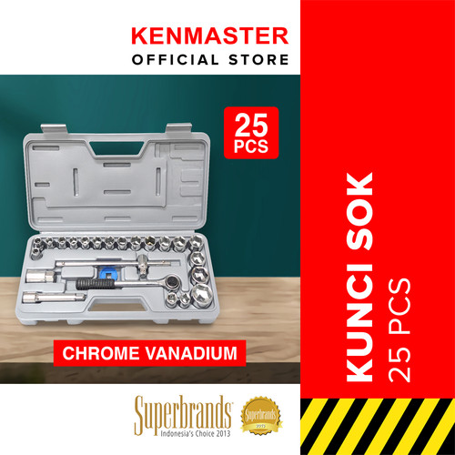 [EZM.2501116] Kenmaster Kunci Sok 25 Pcs