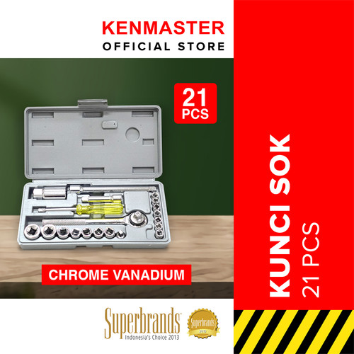 [EZM.2501118] Kenmaster Kunci Sok - 21 Buah