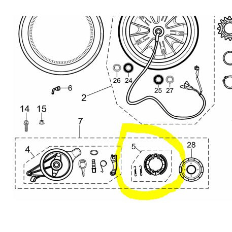 [EZM.1150087] Kampas Rem Belakang Sepeda Listrik Viar U1 / Brake Shoes E-Bike U1
