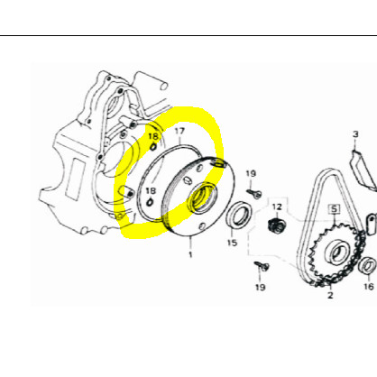 [EZM.1150123] Karet O Ring 107x2 Viar Motor Roda Tiga Karya BIT