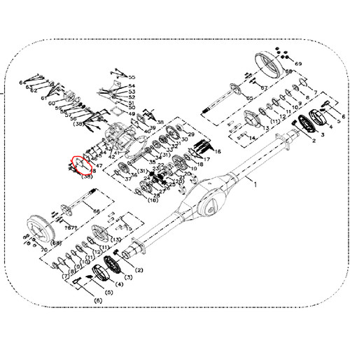 [EZM.1150151] Cover Gardan Samping Kiri Viar Karya 300 cc Side Cover L Differential