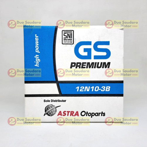 [EZM.1150160] Aki Battery Accu GS Astra 12N10-3B Basah Motor Roda Tiga Viar Karya