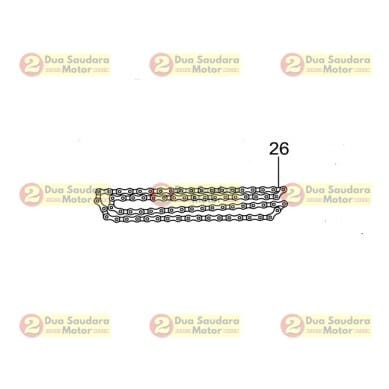 [EZM.1150205] Rantai Sepeda Listrik Viar UNO / Chain E-Bike UNO