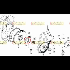 [EZM.1150274] Oil Seal Sil 30x42x4,5 Roda Tiga Viar Karya Bit 100 cc Matic