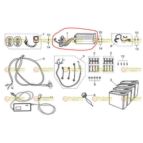 [EZM.1150292] Motor Controller Sepeda Listrik E Bike Viar AKASHA