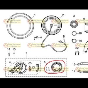 [EZM.1150311] Kampas Rem Belakang Sepeda Listrik Viar UNO AKASHA / Brake Shoes EBike