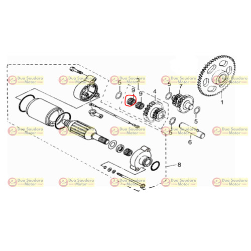 [EZM.1150552] Roller Bearing HK101410 Viar Karya 200 cc